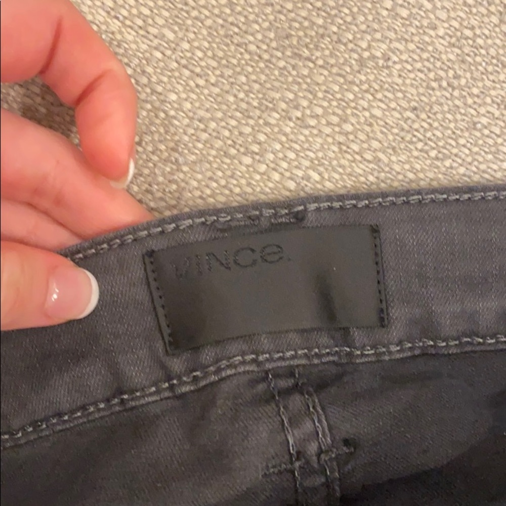VINCE skinny black/grey denim - Picture 2 of 3